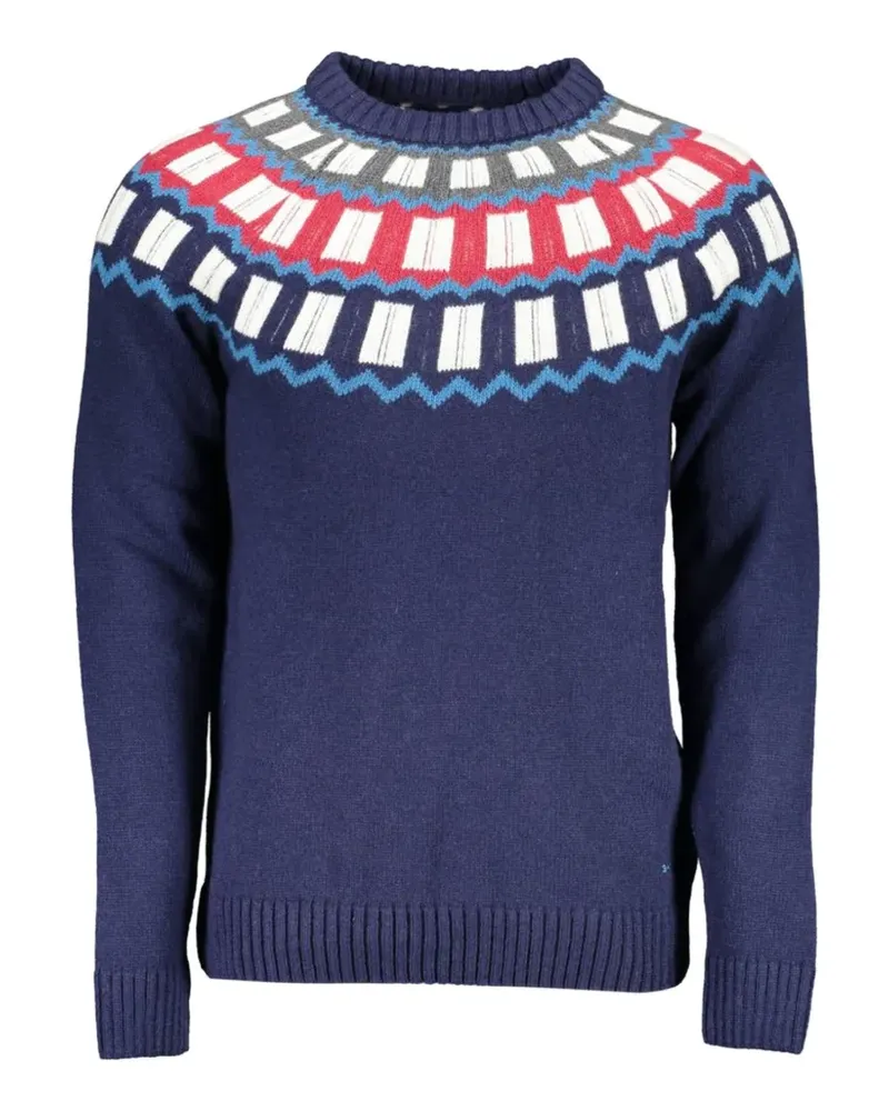 Gant Fair Isle cotton sweater - Blau Blau