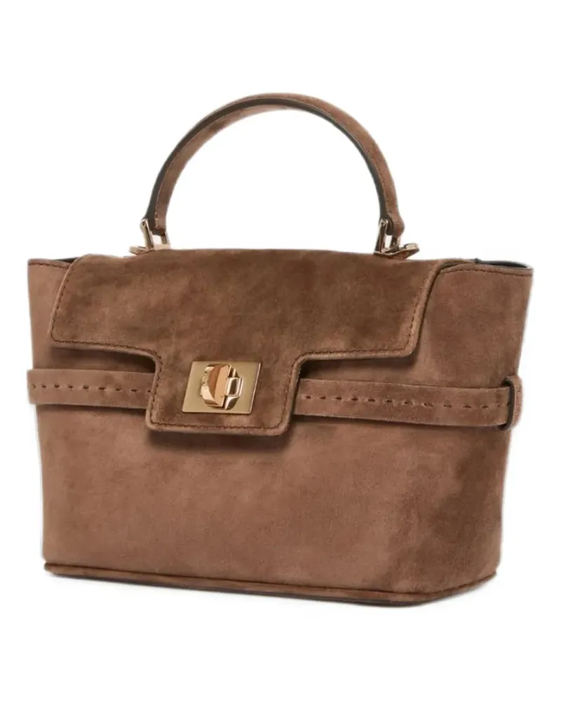 Max Mara Extra kleine Margaux Tote Bag aus Wildleder - Braun Braun