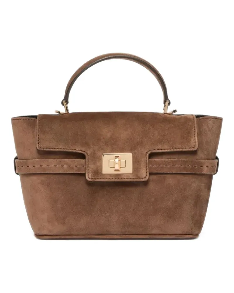 Max Mara Extra kleine Margaux Tote Bag aus Wildleder - Braun Braun