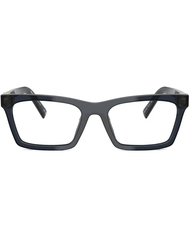 Miu Miu Brille mit eckigem Gestell - Blau Blau