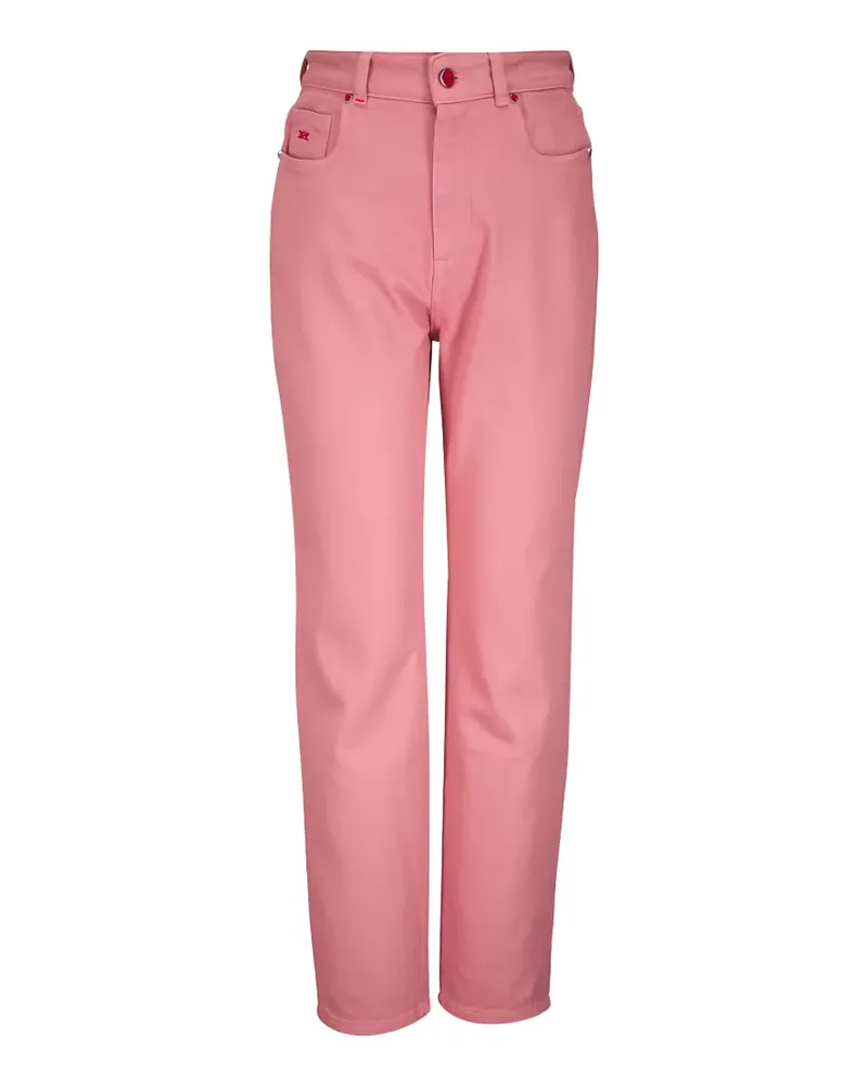 Kiton logo-embroidered jeans - Rosa Rosa
