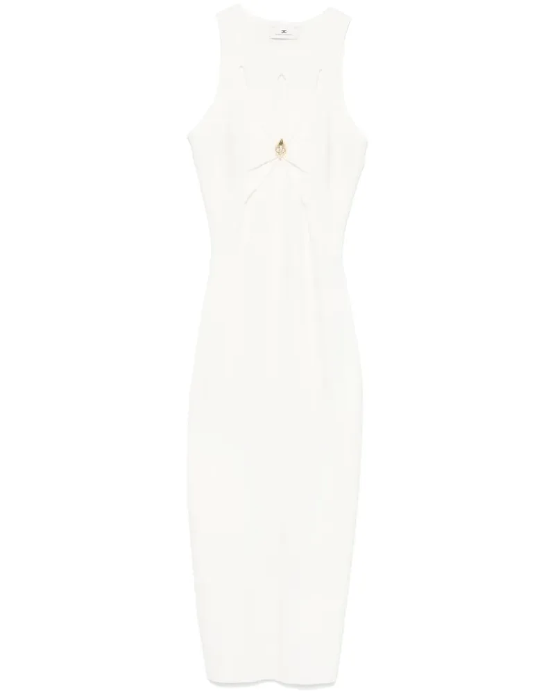 Elisabetta Franchi Kleid mit Cut-Outs - Weiß Weiß