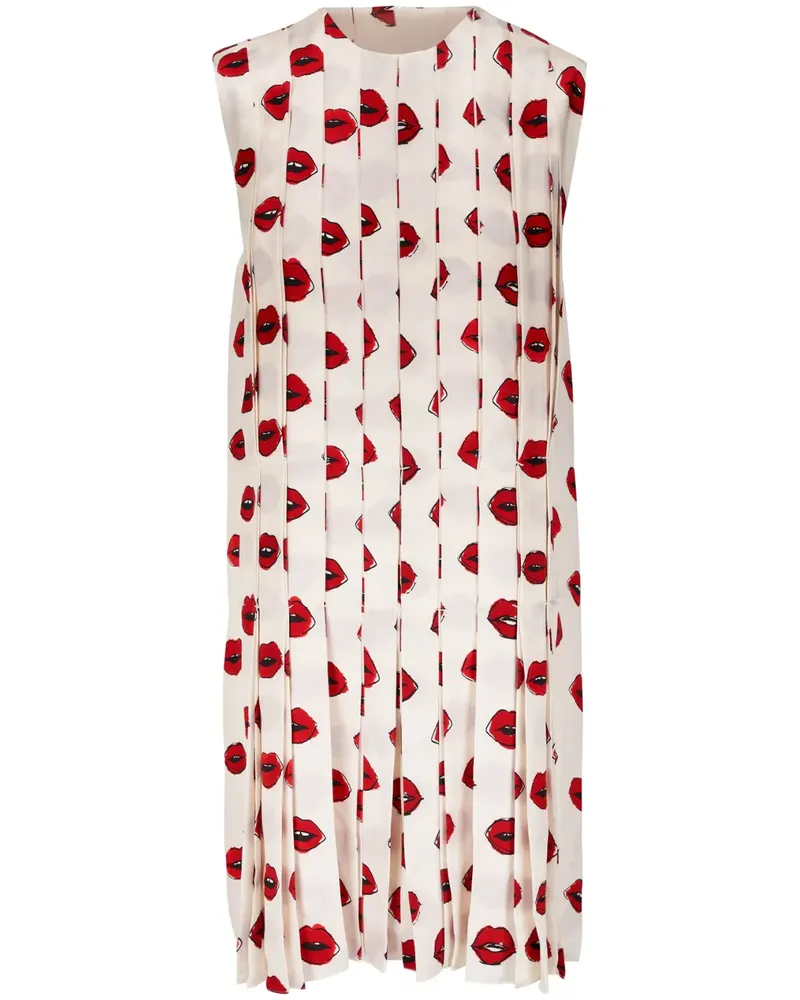 KHAITE Kleid mit grafischem Print - Nude Nude