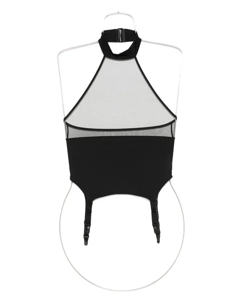 Maison Close Pure Tentation Neckholder-Jumpsuit - Schwarz Schwarz