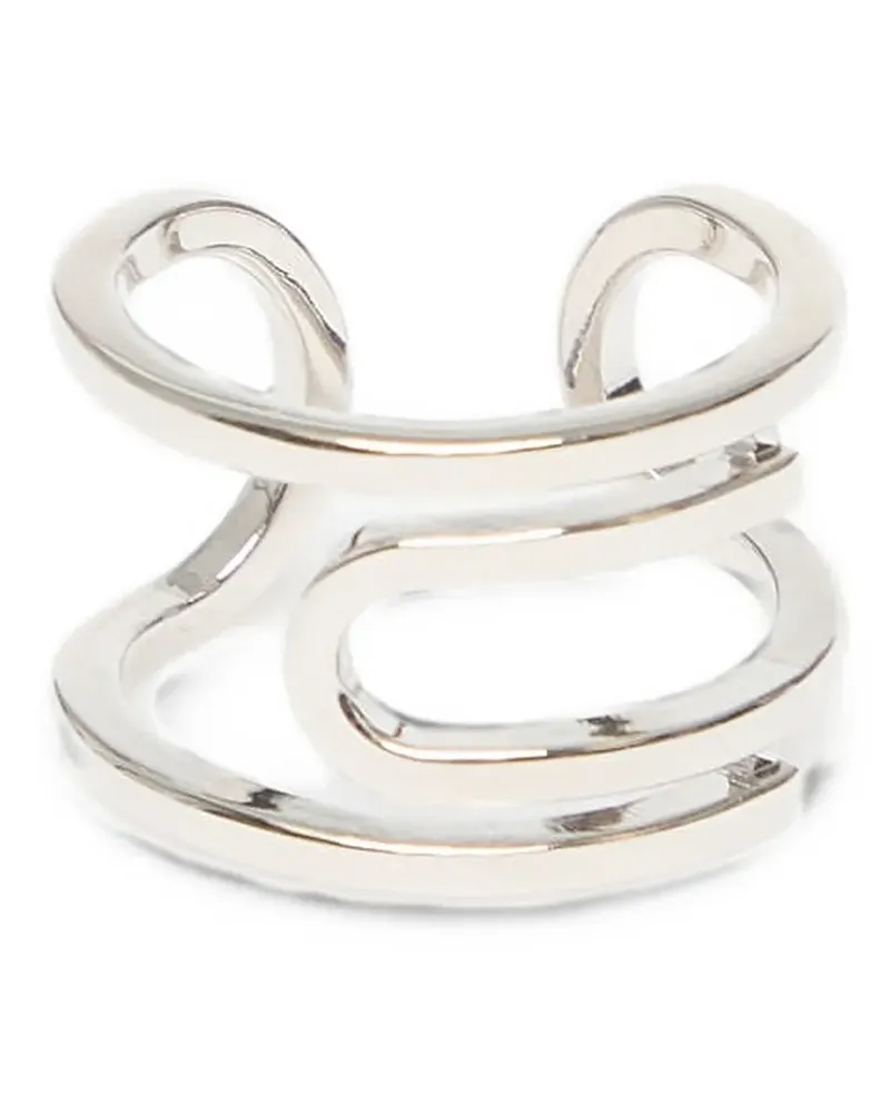 OFF-WHITE Paperclip cut-out ring - Silber Silber