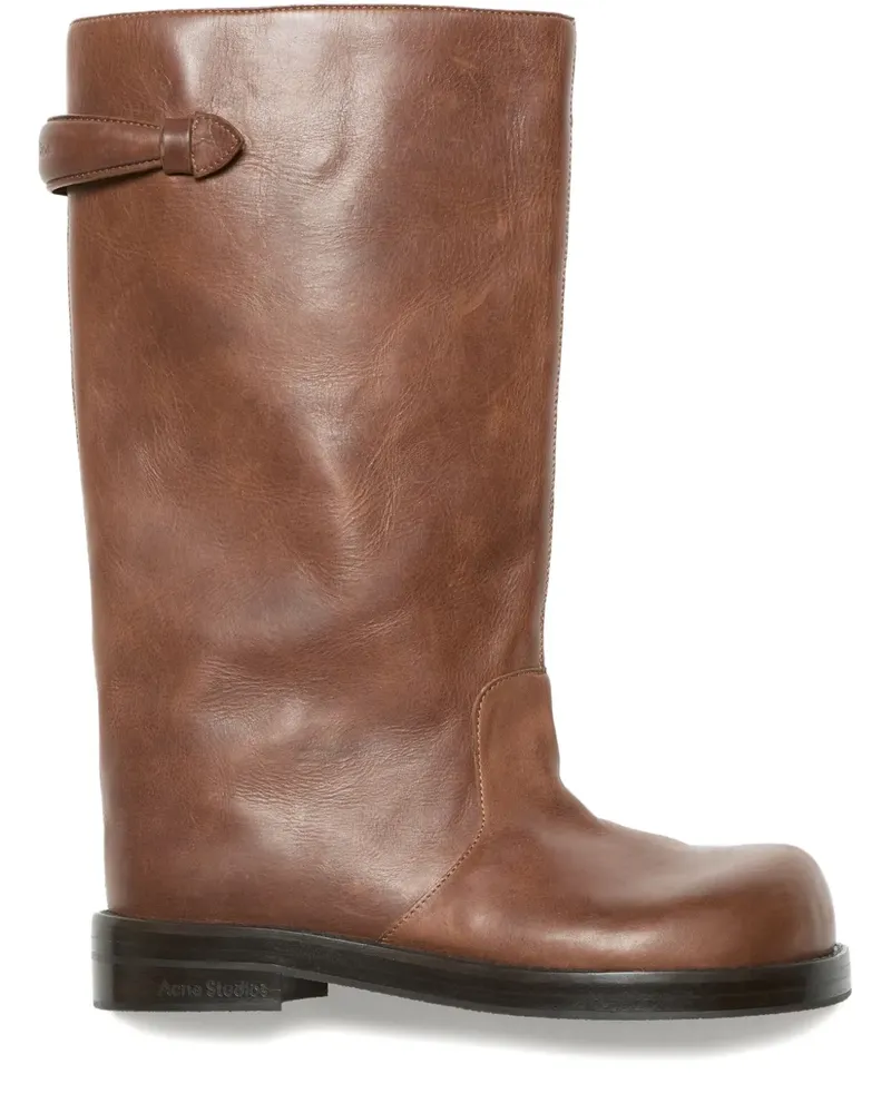 Acne Studios strap leather boot - Braun Braun