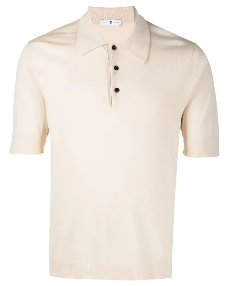 PT TORINO Kurzärmeliges Poloshirt - Nude Nude