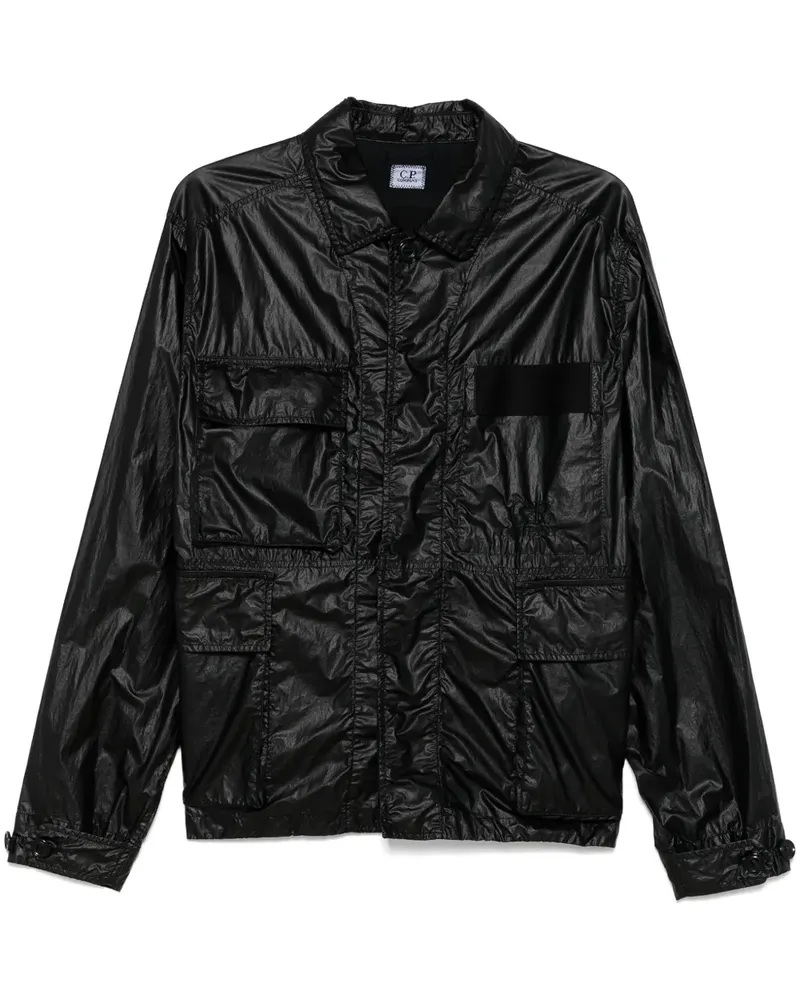 C.P. Company Gewachste Hemdjacke - Schwarz Schwarz