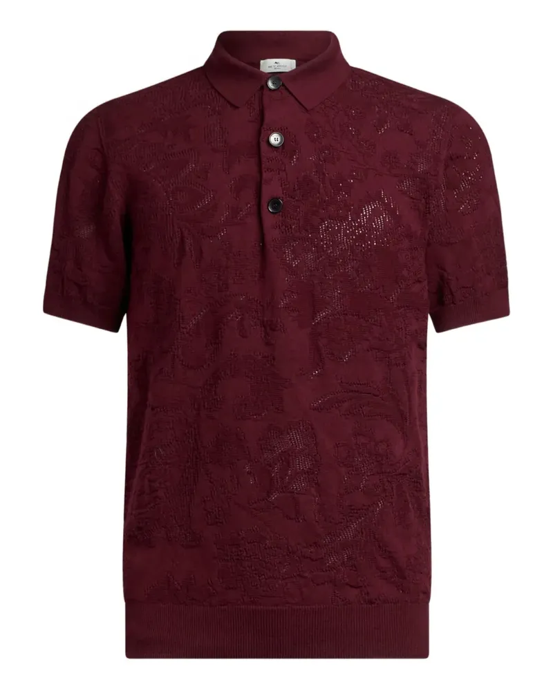 Etro Klassisches Poloshirt - Rot Rot