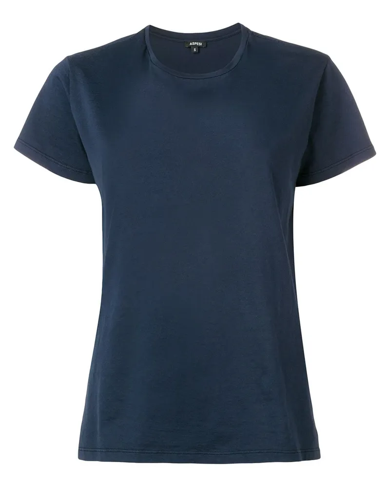 ASPESI T-Shirt mit lockerem Schnitt Blau