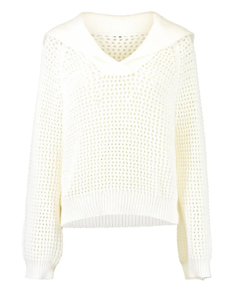 Brunello Cucinelli Pullover mit Matrosenkragen - Weiß Weiß