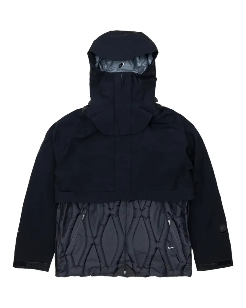 Nike hooded quilted jacket - Schwarz Schwarz