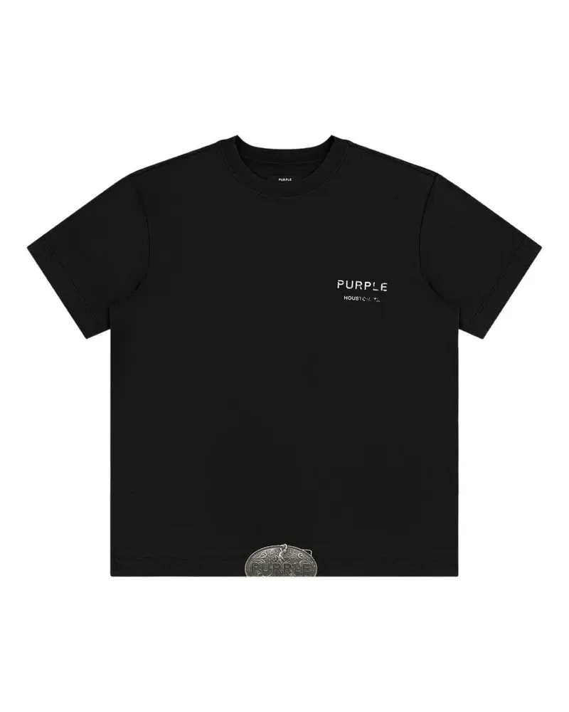 PURPLE BRAND printed T-shirt - Schwarz Schwarz