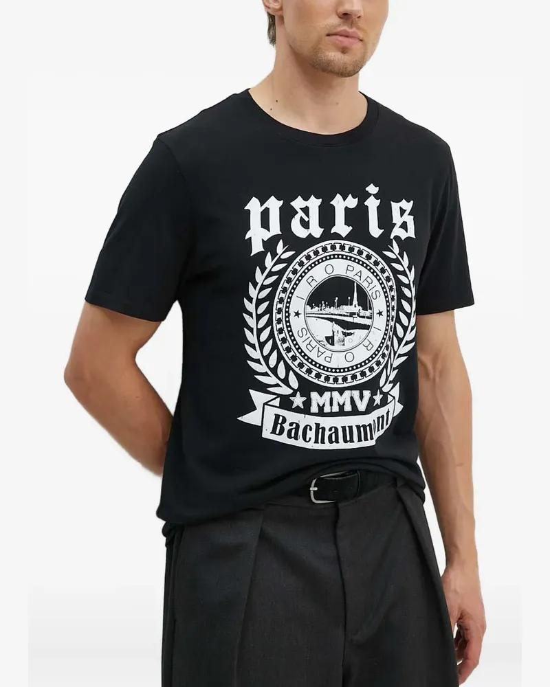 IRO Paris T-Shirt mit grafischem Print - Schwarz Schwarz
