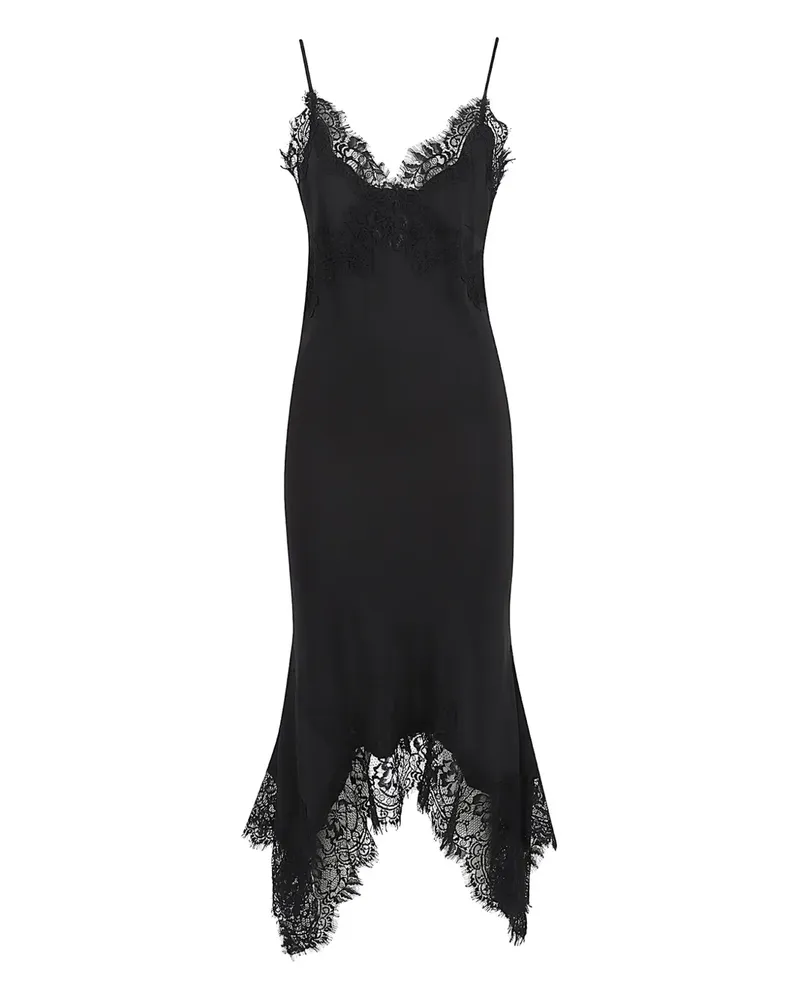 Gold Hawk Clothing Midikleid aus Seide - Schwarz Schwarz