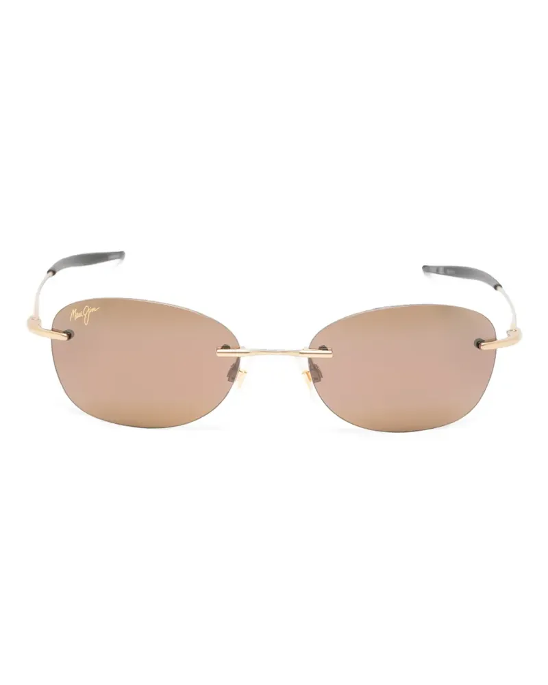 Maui Jim Ovale Kaila Sonnenbrille - Gold Gold