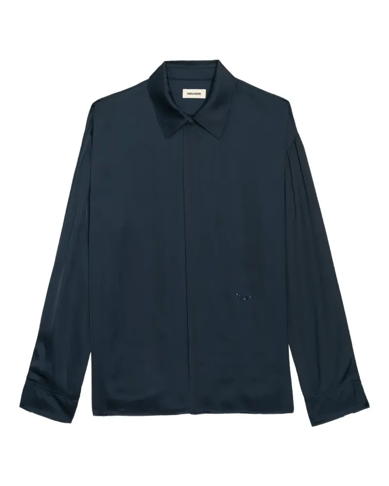 Zadig & Voltaire Tyrica satin shirt - Blau Blau