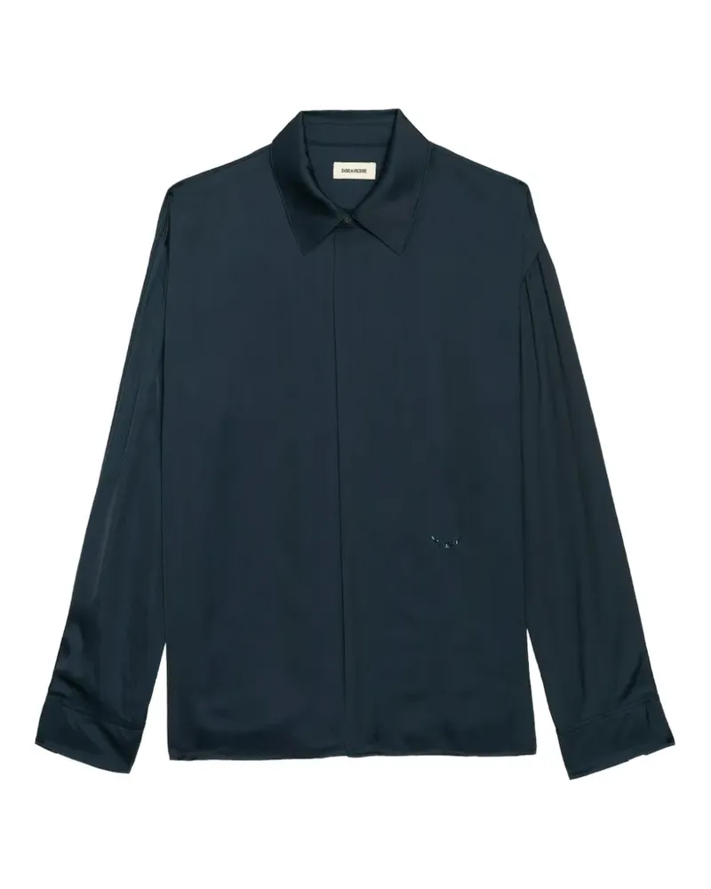 Zadig & Voltaire Tyrica Satinbluse - Blau Blau