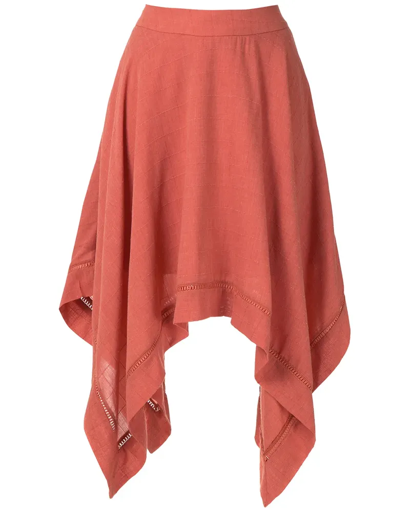 OLYMPIAH Asymmetrischer 'Violette' Rock - Orange Orange