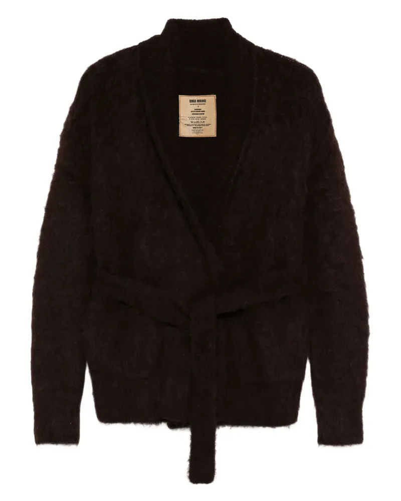 Uma Wang Cardigan mit Gürtel - Braun Braun
