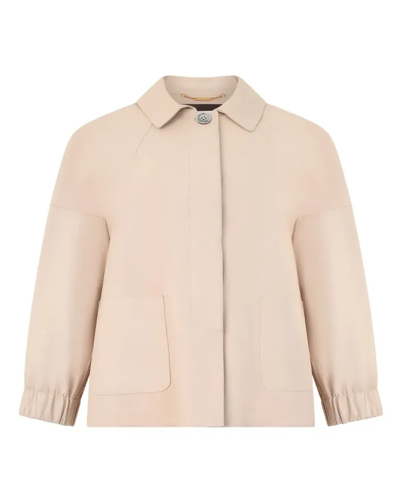 MOORER Cropped-Jeansjacke - Nude Nude
