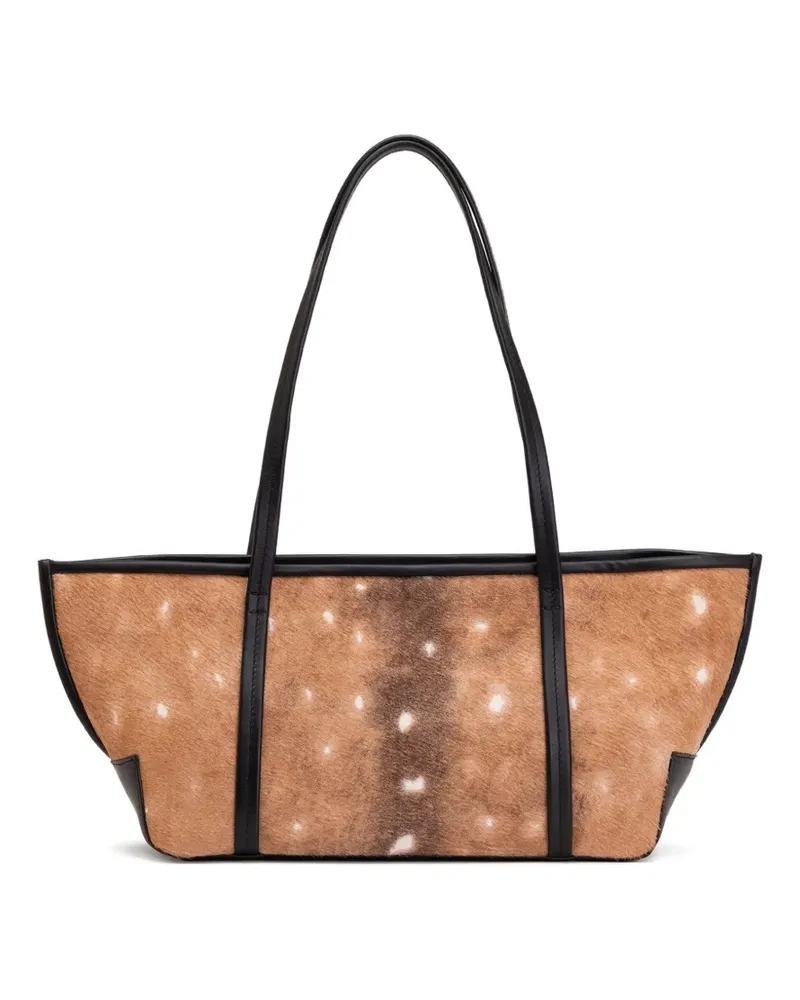 St. Agni Fawn Bateau leather tote bag - Braun Braun