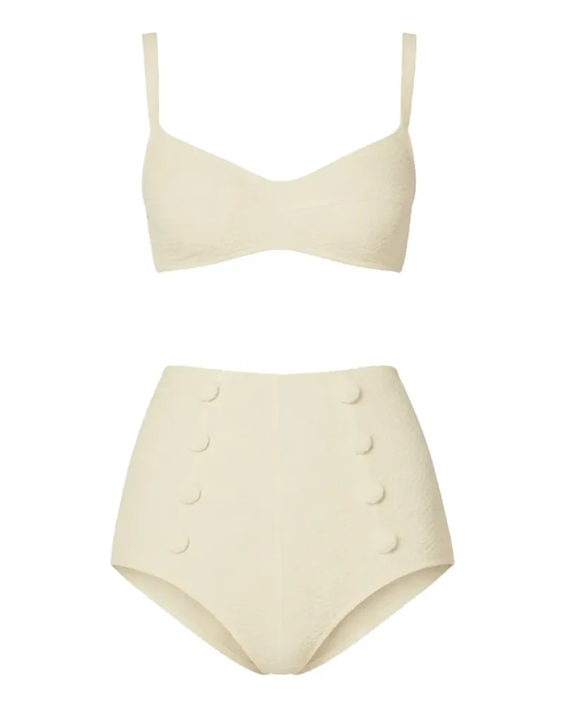 Lisa Marie Fernandez The Balconette button-detail bikini - Nude Nude