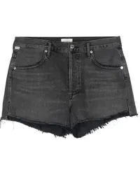 Citizens of humanity Ausgefranste Annabelle Jeans-Shorts Schwarz