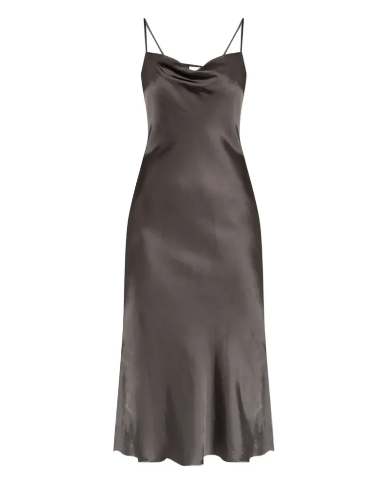 MUNTHE Camisole-Kleid mit drapiertem Ausschnitt - Grau Grau