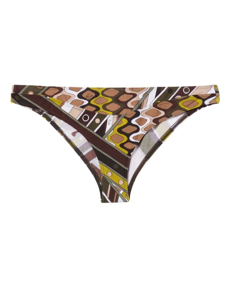 Emilio Pucci Bikinihöschen im Vivara-Print - Grün Grün