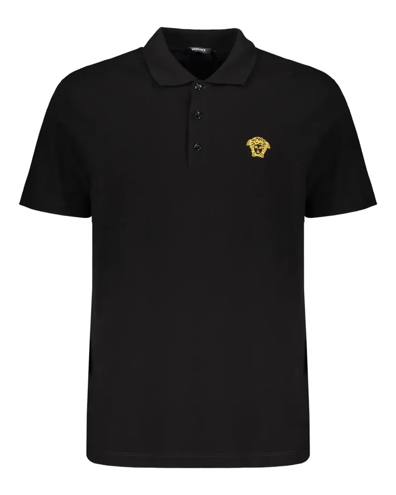 Versace Klassisches Poloshirt - Schwarz Schwarz