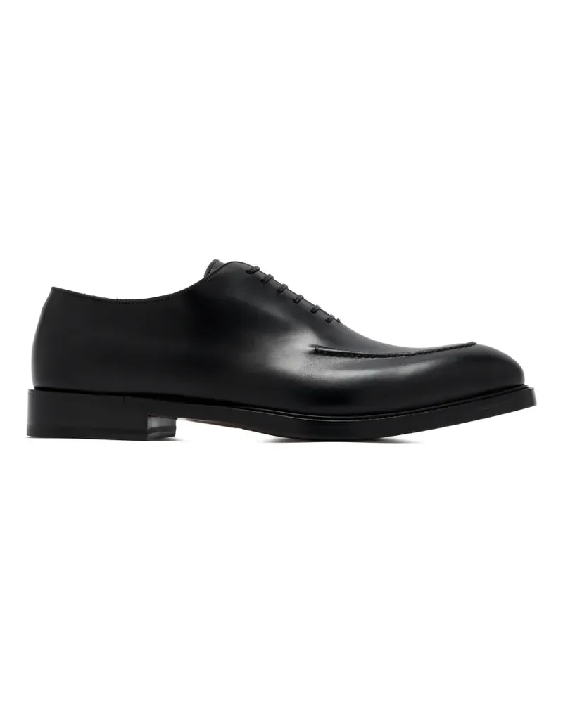 Ferragamo Oxford-Schuhe mit Ziernähten - Schwarz Schwarz