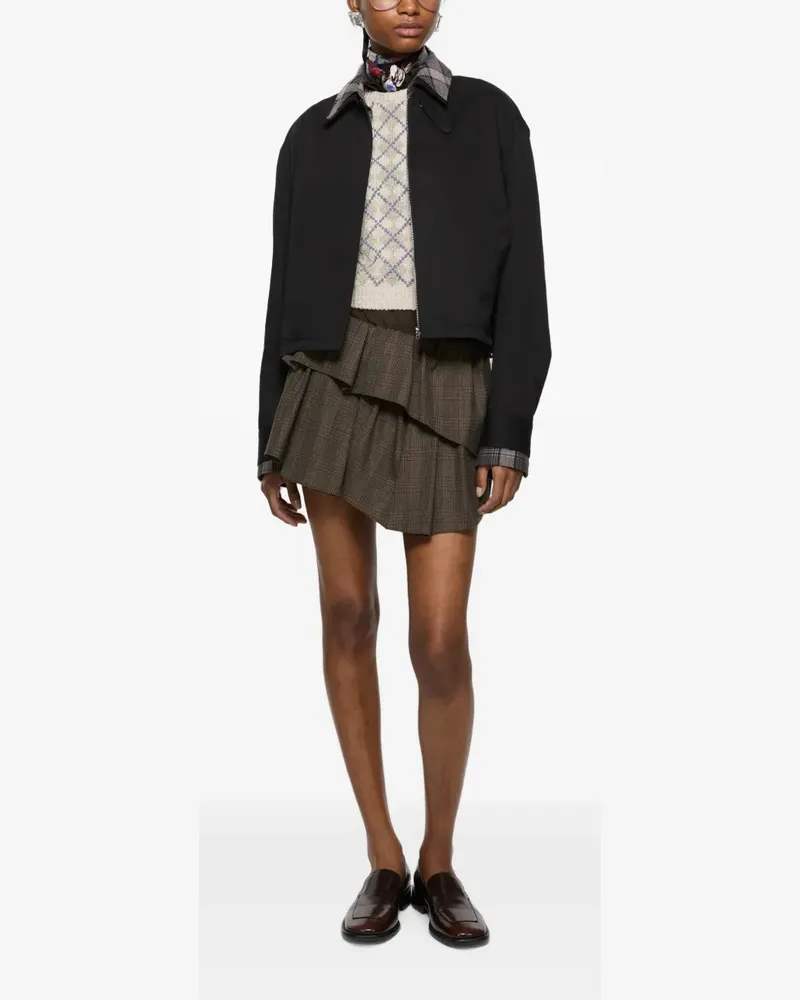 Acne Studios Kurzer Faltenrock - Braun Braun
