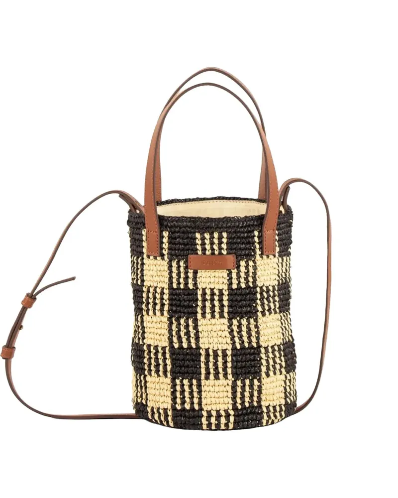 Sessùn crocheted bucket bag - Schwarz Schwarz