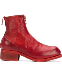 GUIDI Stiefeletten mit Reißverschluss Rot