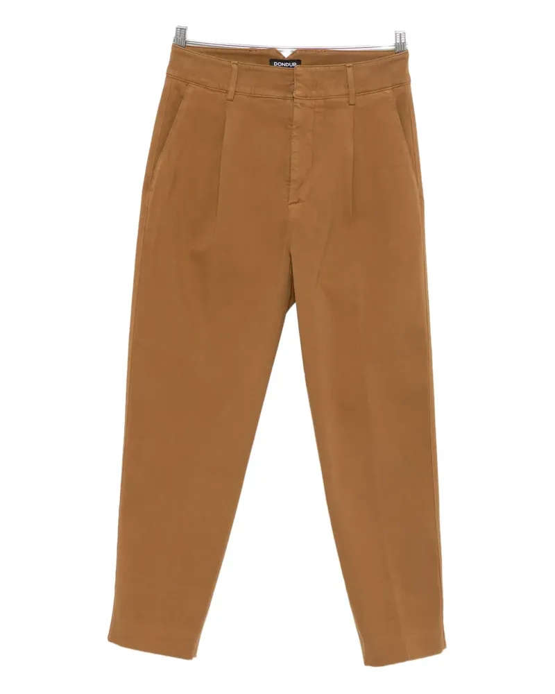 Dondup Straight-Leg-Hose mit Falten - Braun Braun