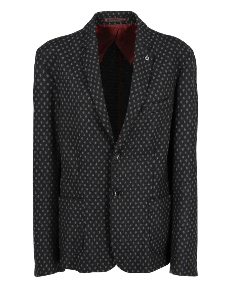 Massimo Rebecchi polka-dots patterned blazer - Schwarz Schwarz