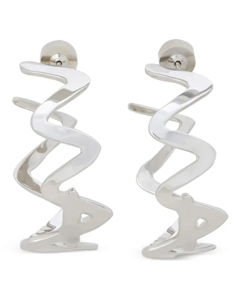 Marni Ohrringe mit Logo - Silber Silber