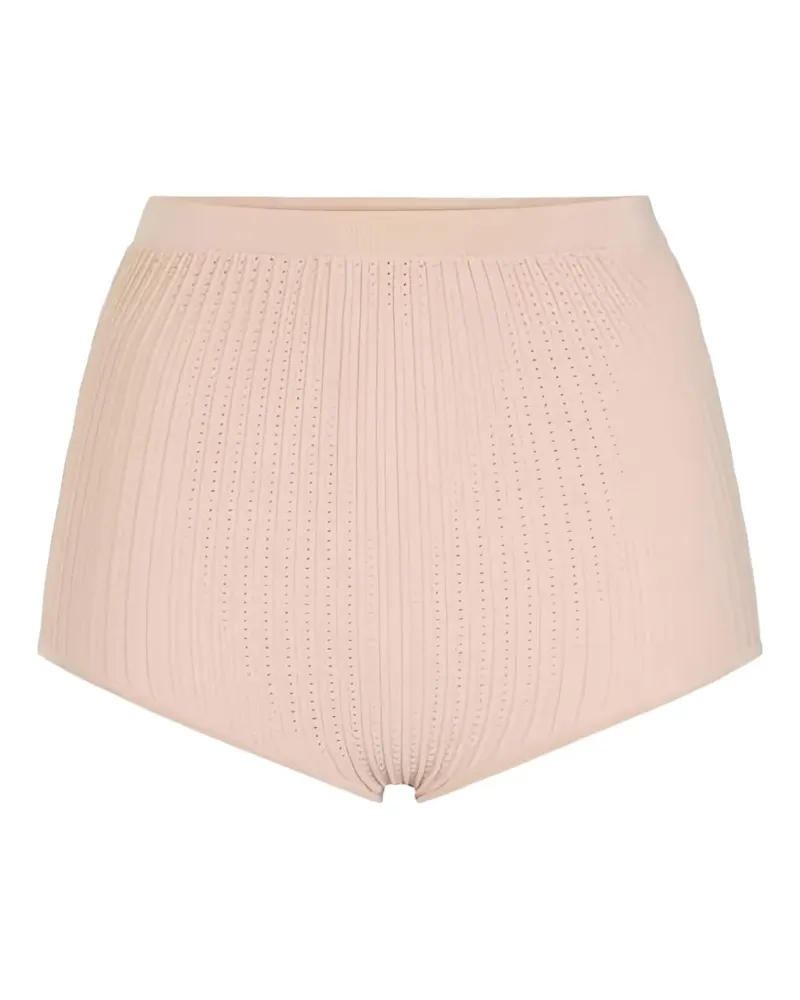 Elisabetta Franchi knitted mini shorts - Nude Nude