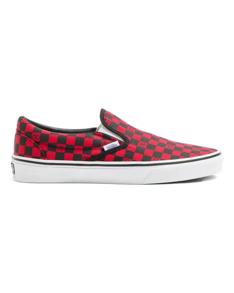 Vans x Valentino karierte Sneakers - Rot Rot