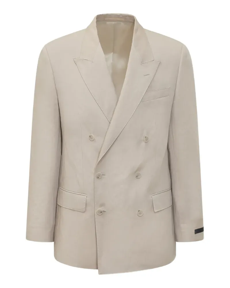 HUGO BOSS x David Beckham double-breasted blazer - Nude Nude