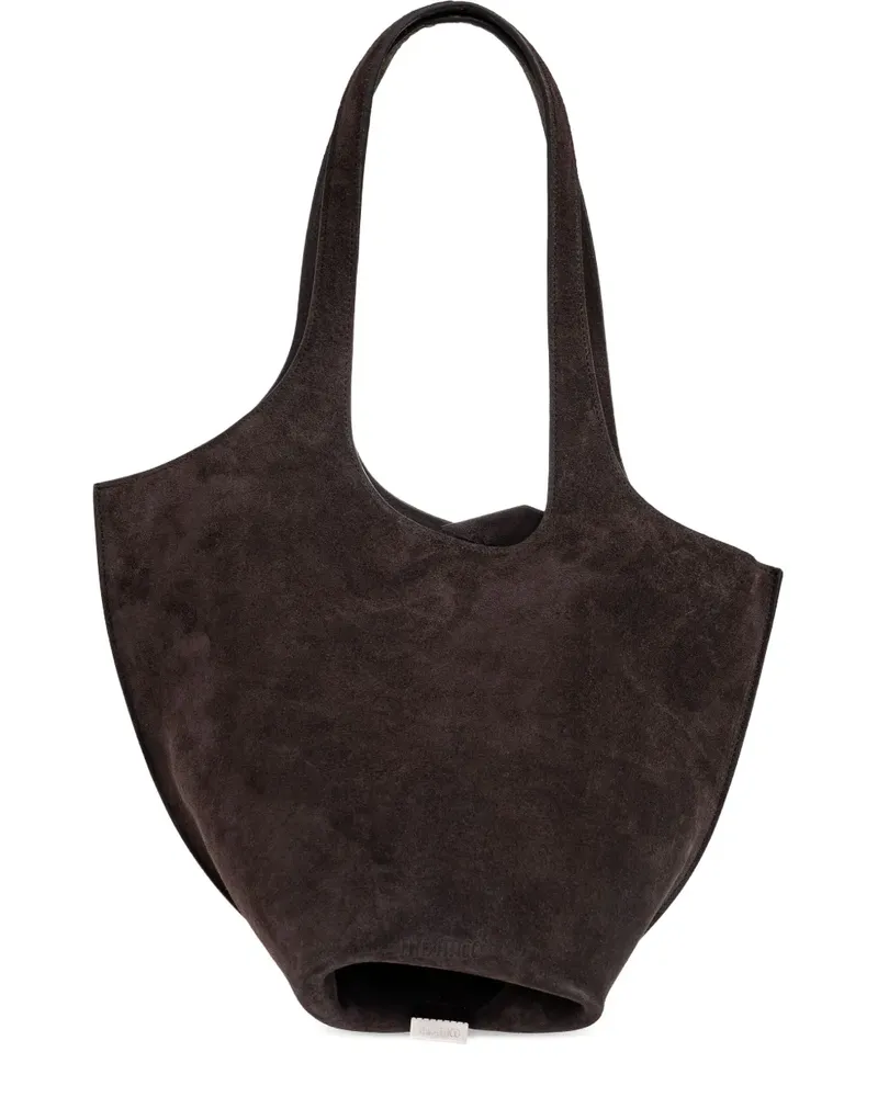 ATTICO Mittelgroße La Scoop Schultertasche - Braun Braun