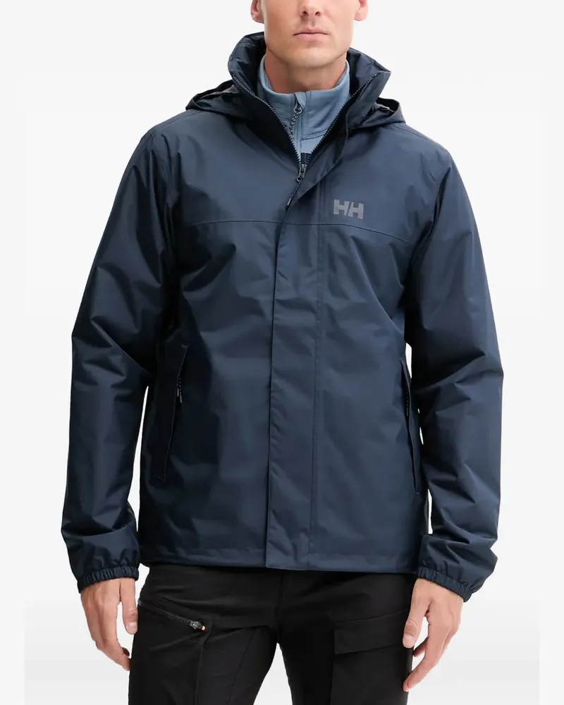 Helly Hansen logo hooded jacket - Blau Blau