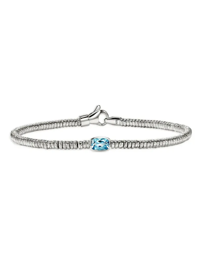 John Hardy Heishi Armband mit blauem Topas - Silber Silber