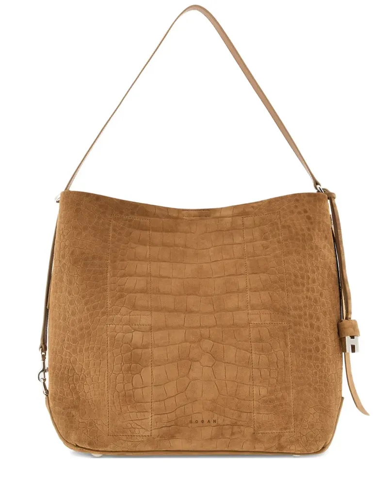 Hogan Hocket Schultertasche - Braun Braun