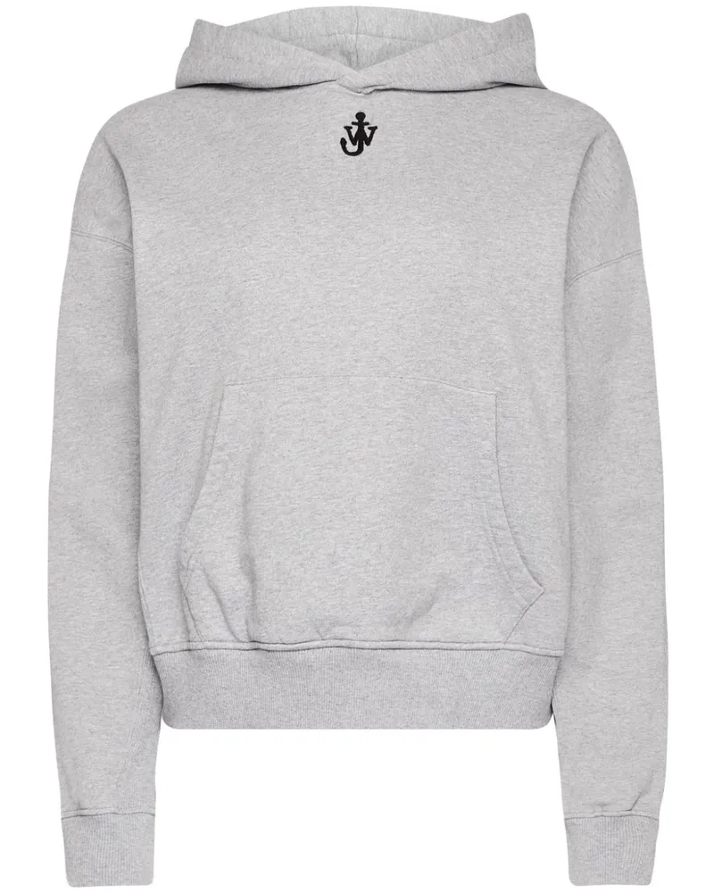 J.W.Anderson Hoodie mit Anker-Stickerei - Grau Grau