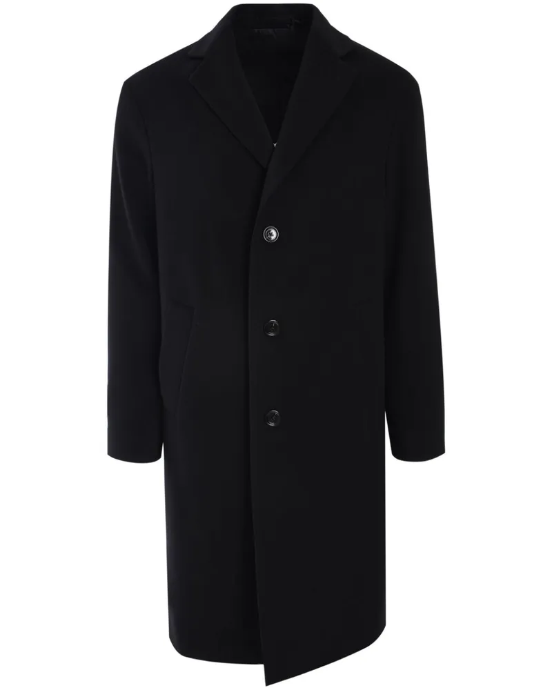 LARDINI Einreihiger Mantel - Schwarz Schwarz