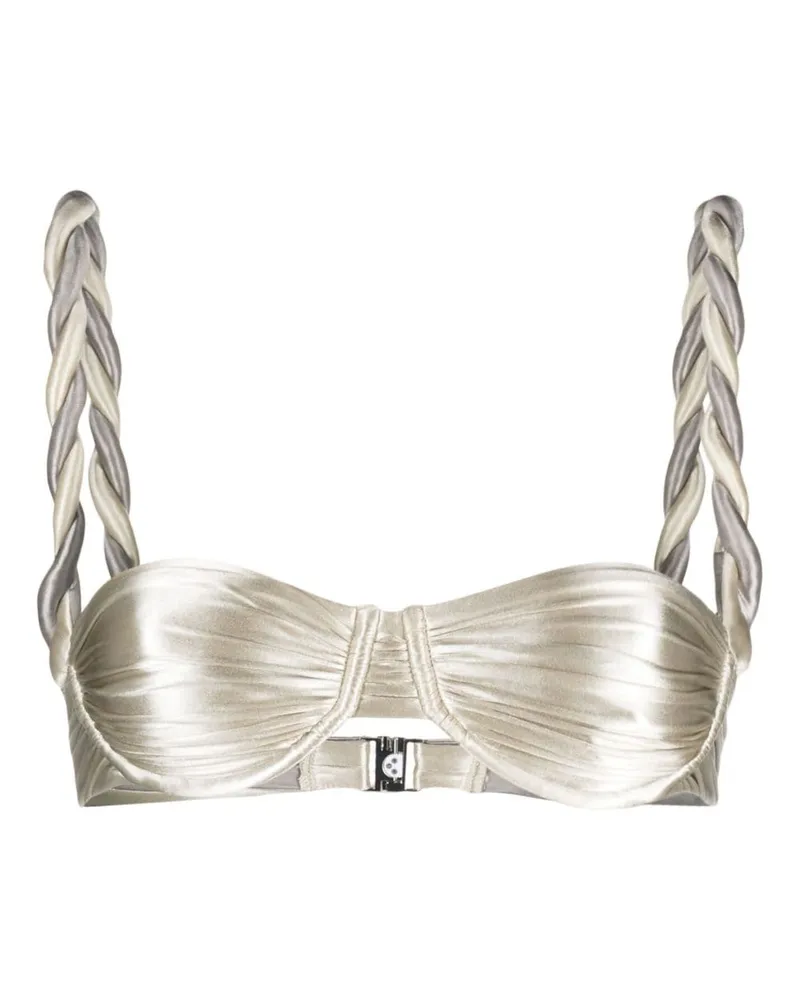 Isa Boulder Wendbares Bikinioberteil - Silber Silber