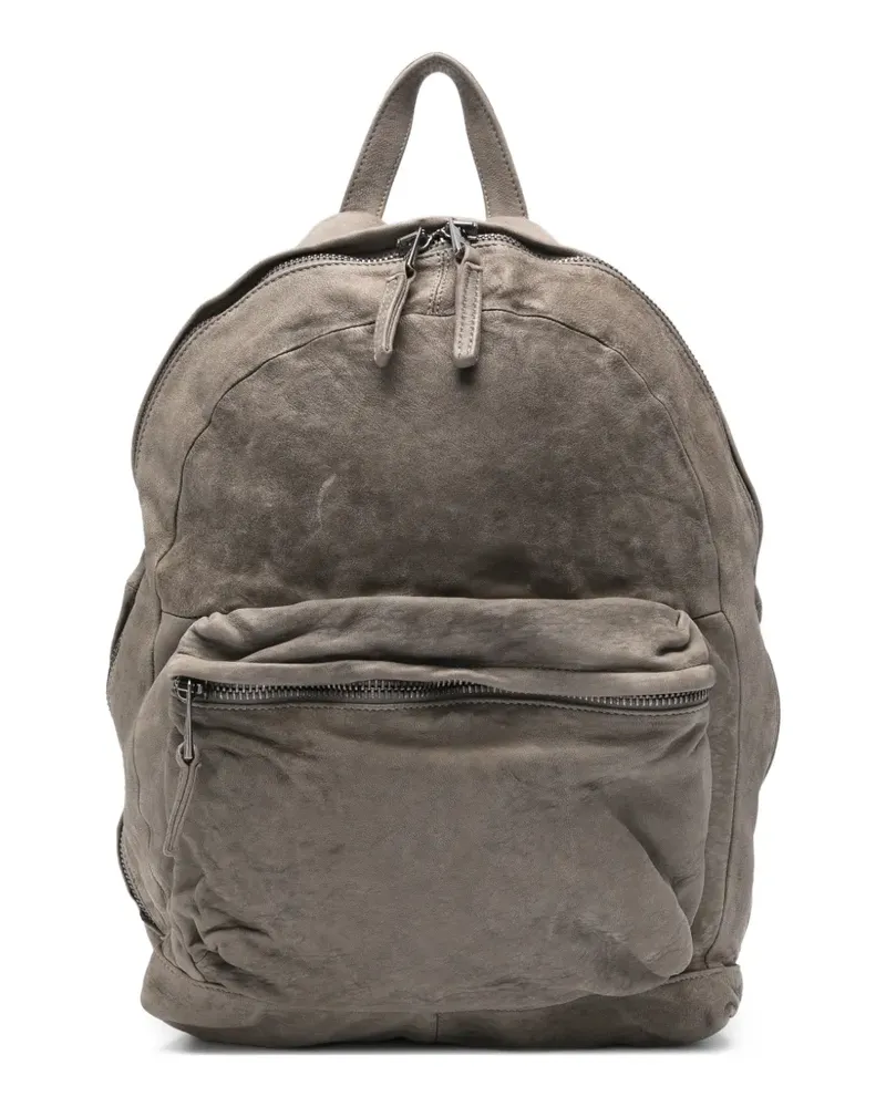 Giorgio Brato zip-fastening leather backpack - Grau Grau