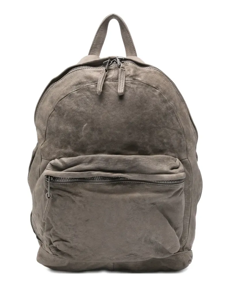 Giorgio Brato zip-fastening leather backpack - Grau Grau